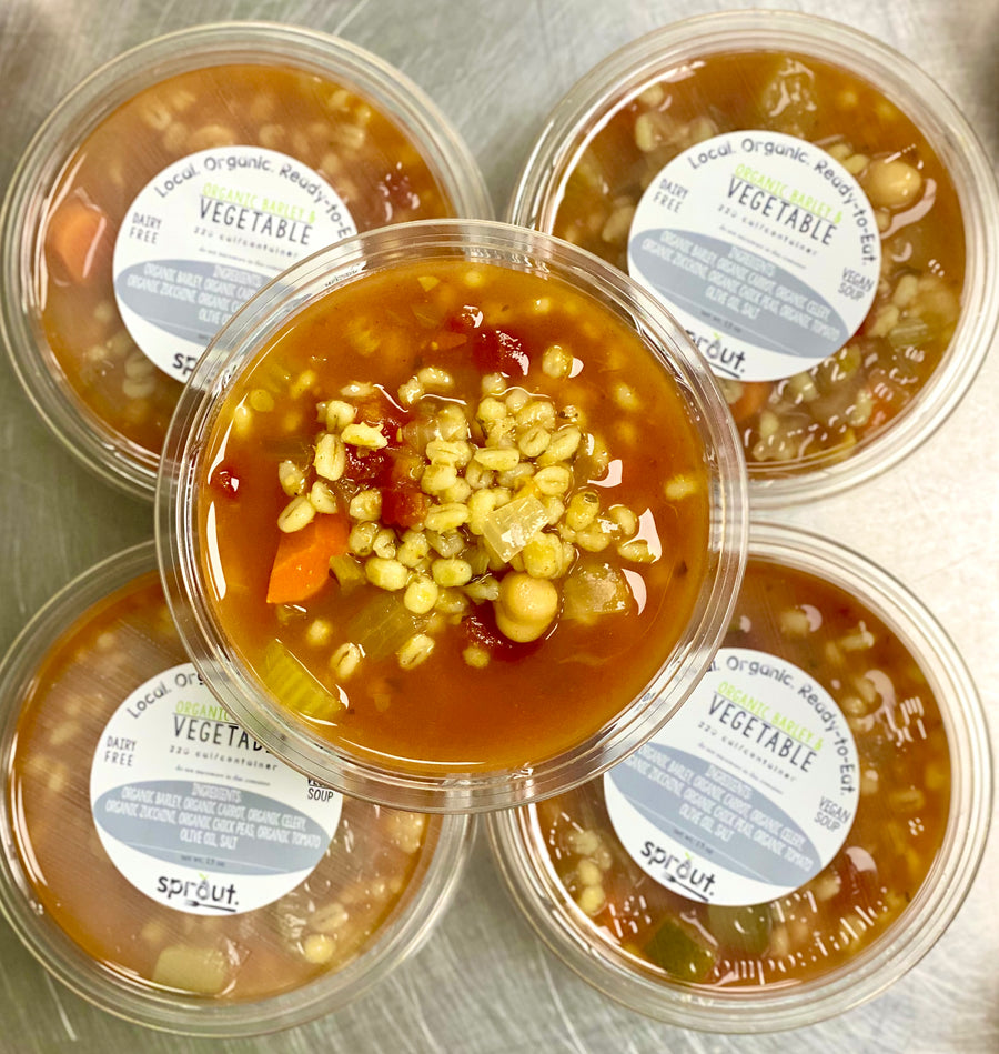 Get Well Soon - Vegetable Barley Soup (Vegan)