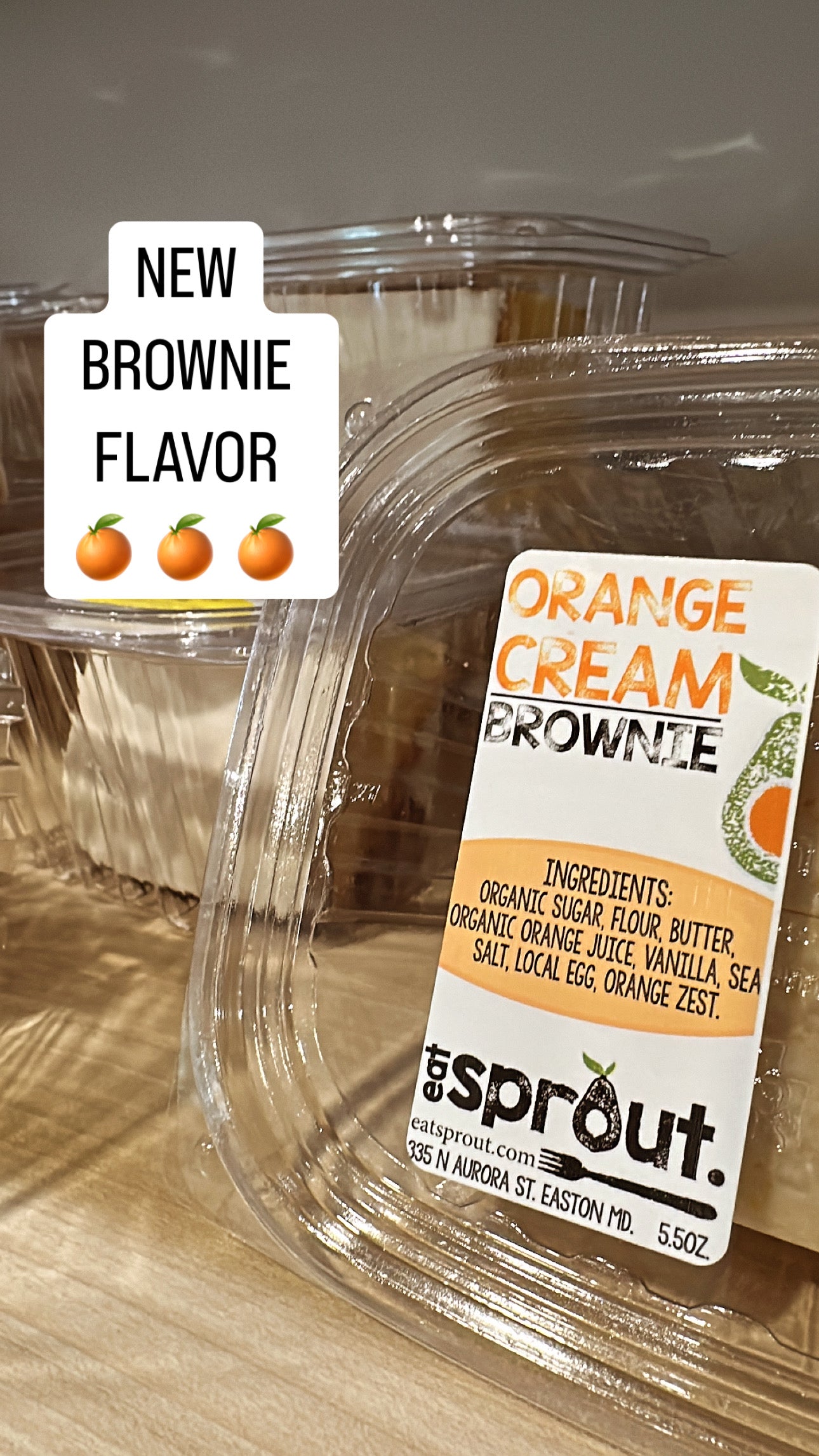 Brownie - Orange Cream