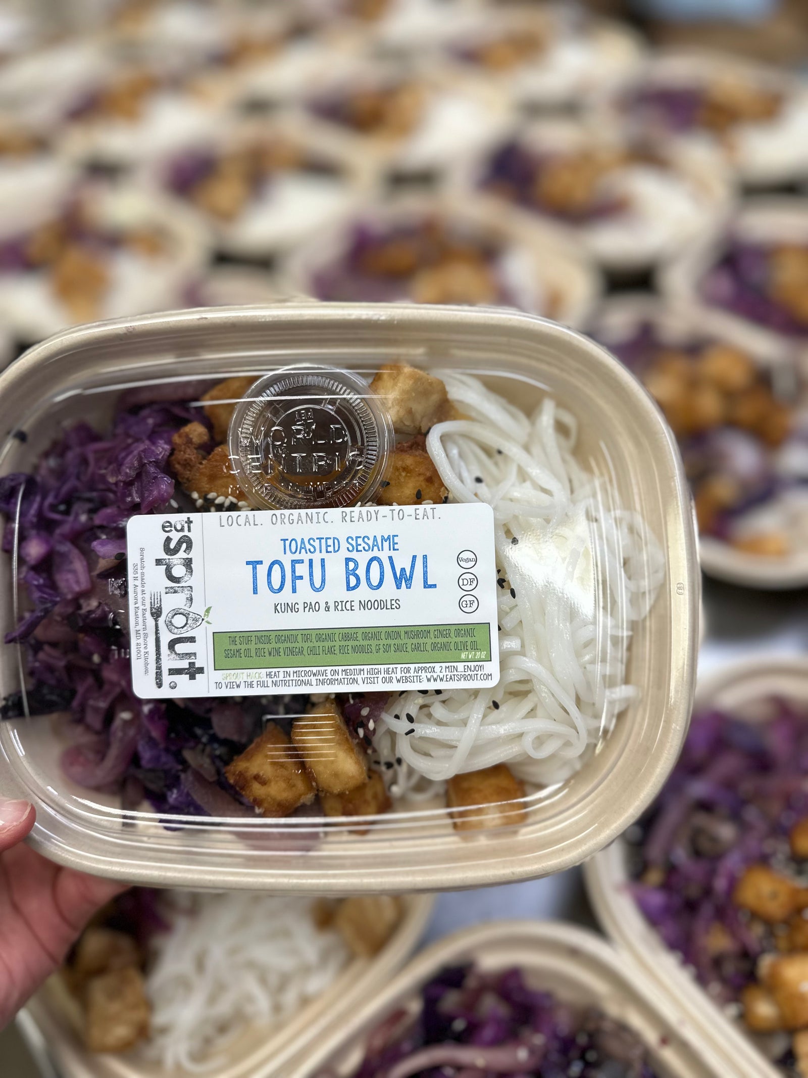 Toasted Sesame Tofu Bowl (GF) (V)