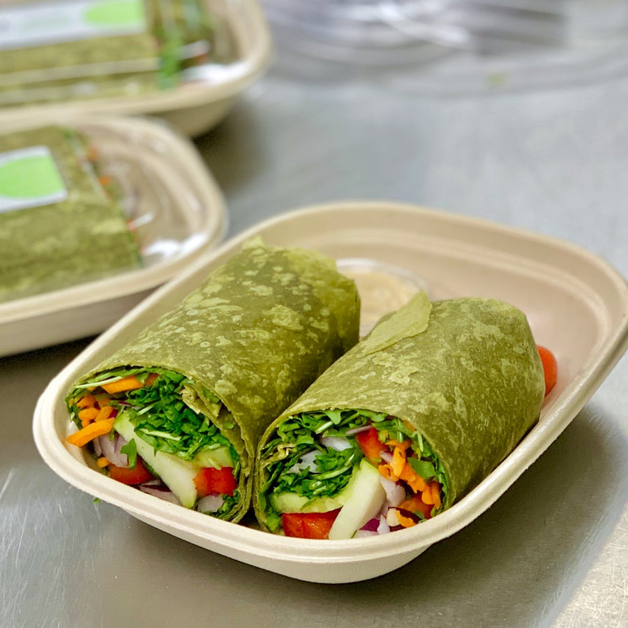Vegetarian Hummus Wrap