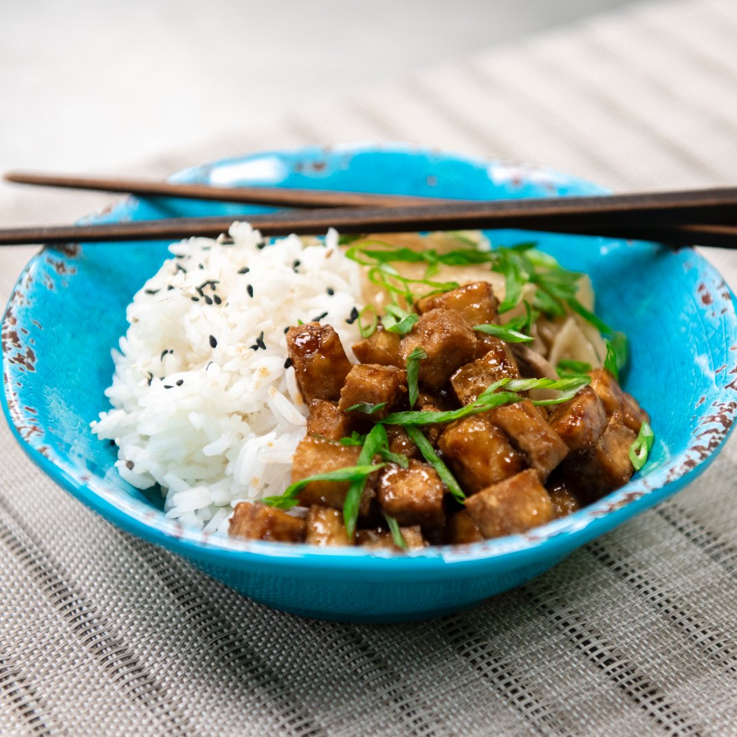 Toasted Sesame Tofu Bowl (Vegan + GF)
