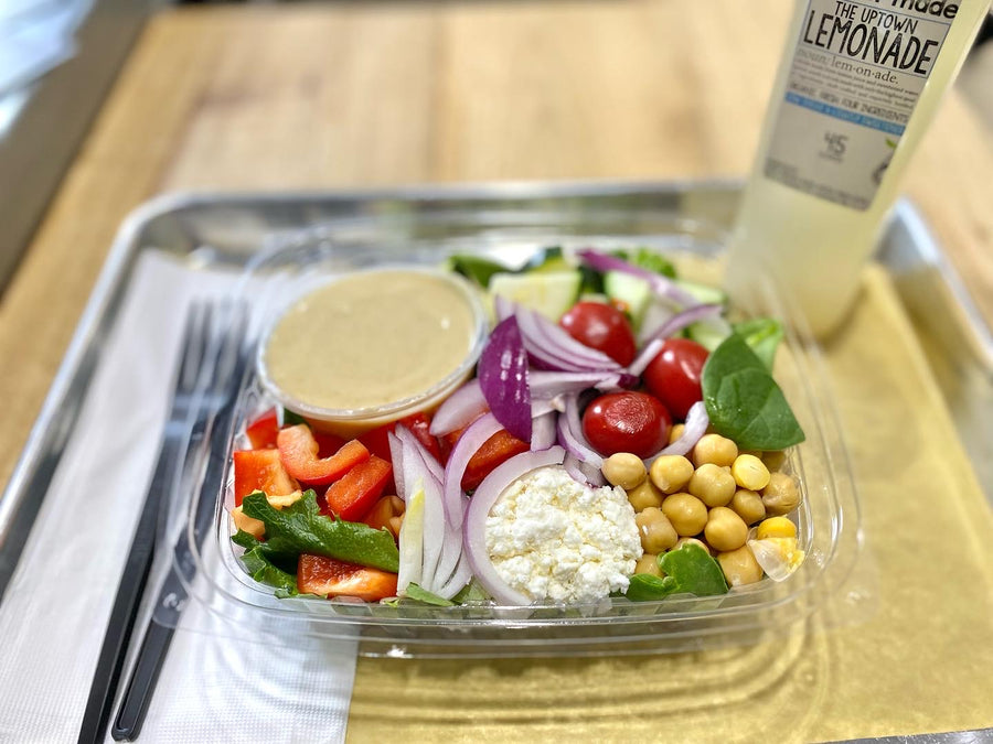 Greek Hummus Salad (GF + DF + Vegan)